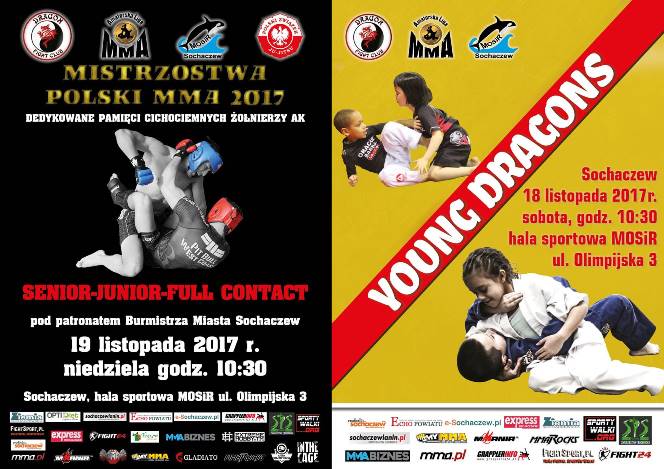 Mistrzostwach Polski MMA 2017 i zawody Young Dragons
